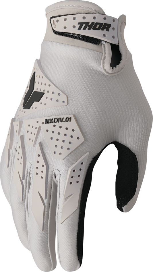 THOR Launchmode XP gloves in small size, durable polyester and TPR hand protection with a sleek design and secure fit.