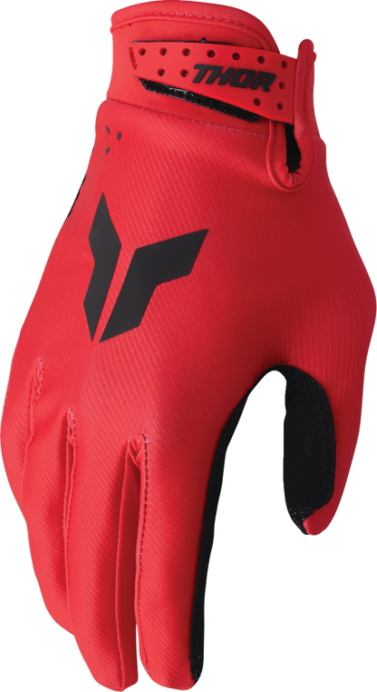 THOR, THOR Launchmode Gloves - Red, Size XL, Model 3330-8216