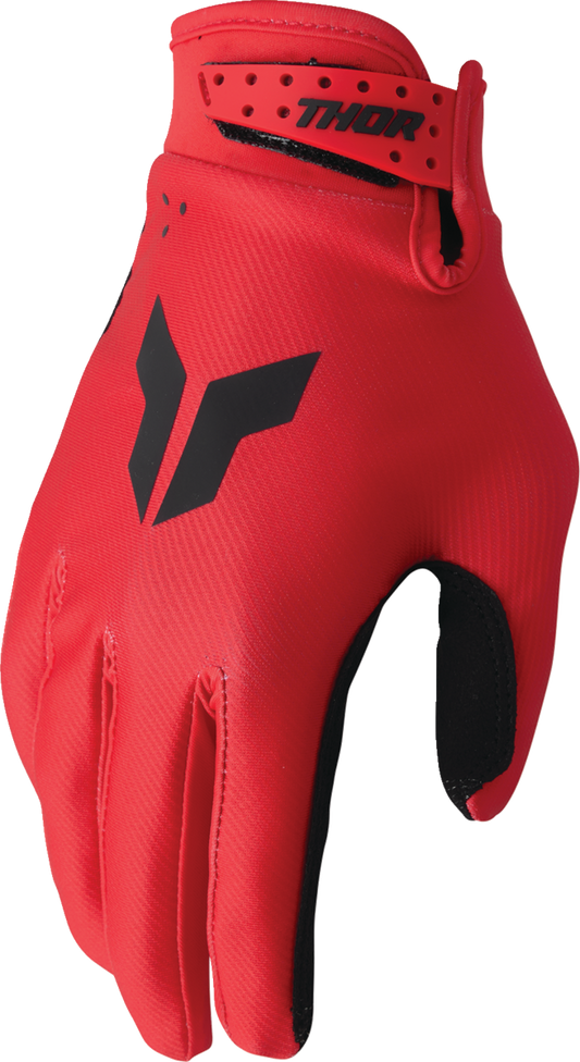 THOR, THOR Launchmode Gloves - Red, Size XL, Model 3330-8216