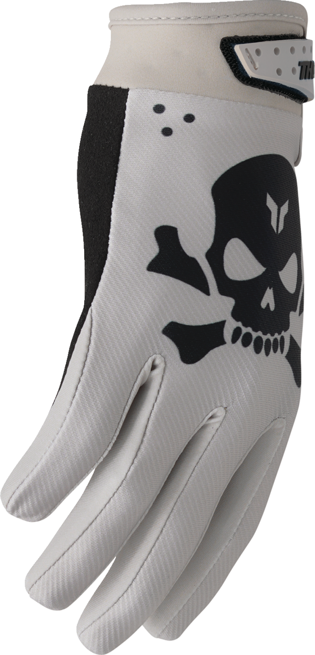 THOR Launchmode gloves in sand color with soft Clarino® palm and secure fit, size 2XL, designed for comfort and durability.