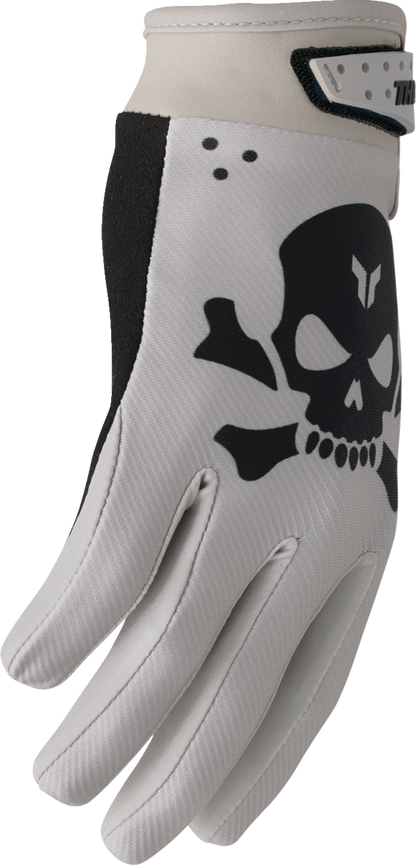 THOR Launchmode gloves in sand color with soft Clarino® palm and secure fit, size 2XL, designed for comfort and durability.