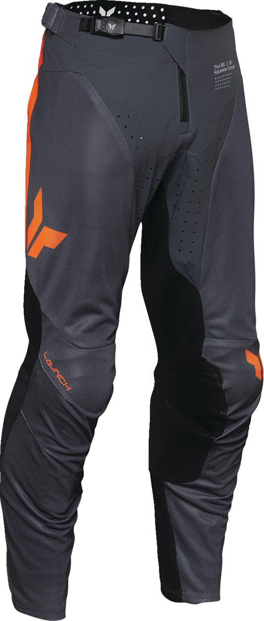 THOR, THOR Launchmode Air Raid Pants - Charcoal/Black US 32 - Durable Motorcycle Riding Gear