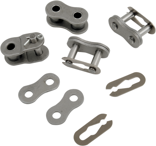 Parts Unlimited T4204 chain repair kit for standard motorcycle chains, includes tools and parts for chain maintenance.
