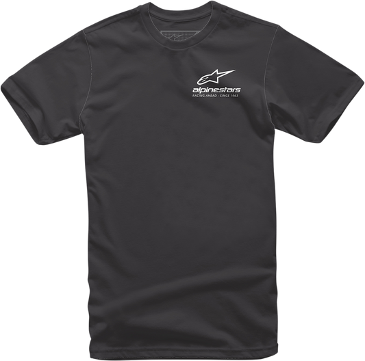 Black Bill's Exhausts Alpinstars corporate T-shirt in medium size, featuring the brand logo on the front.