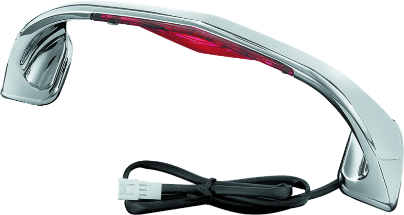 Kuryakyn LED lighted trunk lid handle for Honda Gold Wing GL1800, 2001-2005, showing the illuminated handle on the motorcycle trunk.