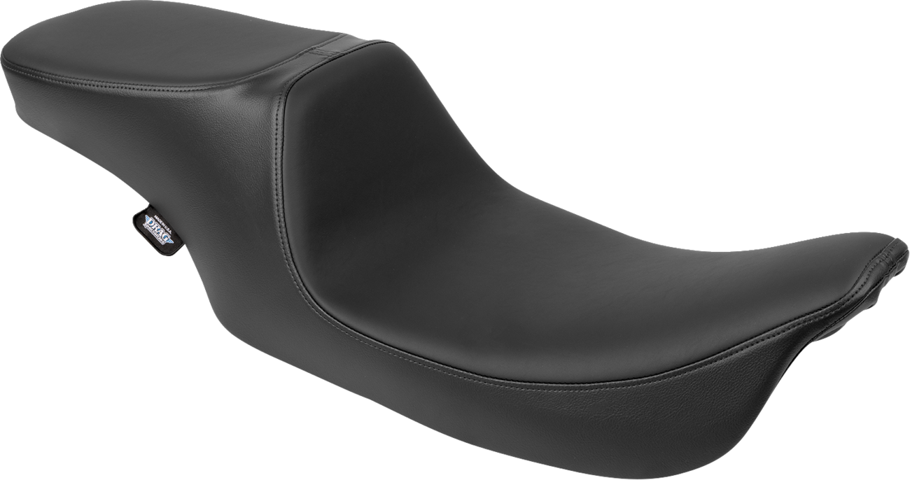 Drag Specialties Predator 2-up seat with solar leather for Harley FL 1997-2007, motorcycle seat with comfortable design