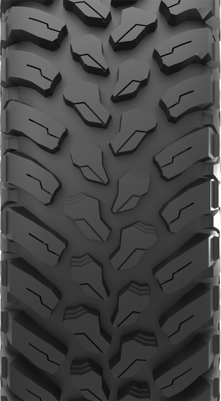 Kenda Cross Trail 33x10R15 off-road tire for Polaris Ranger XD 1500, 8-ply, front or rear, with tread pattern and sidewall details.