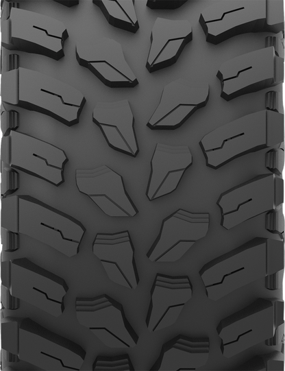 Kenda Cross Trail 33x10R15 off-road tire for Polaris Ranger XD 1500, showing the tread pattern and sidewall details.