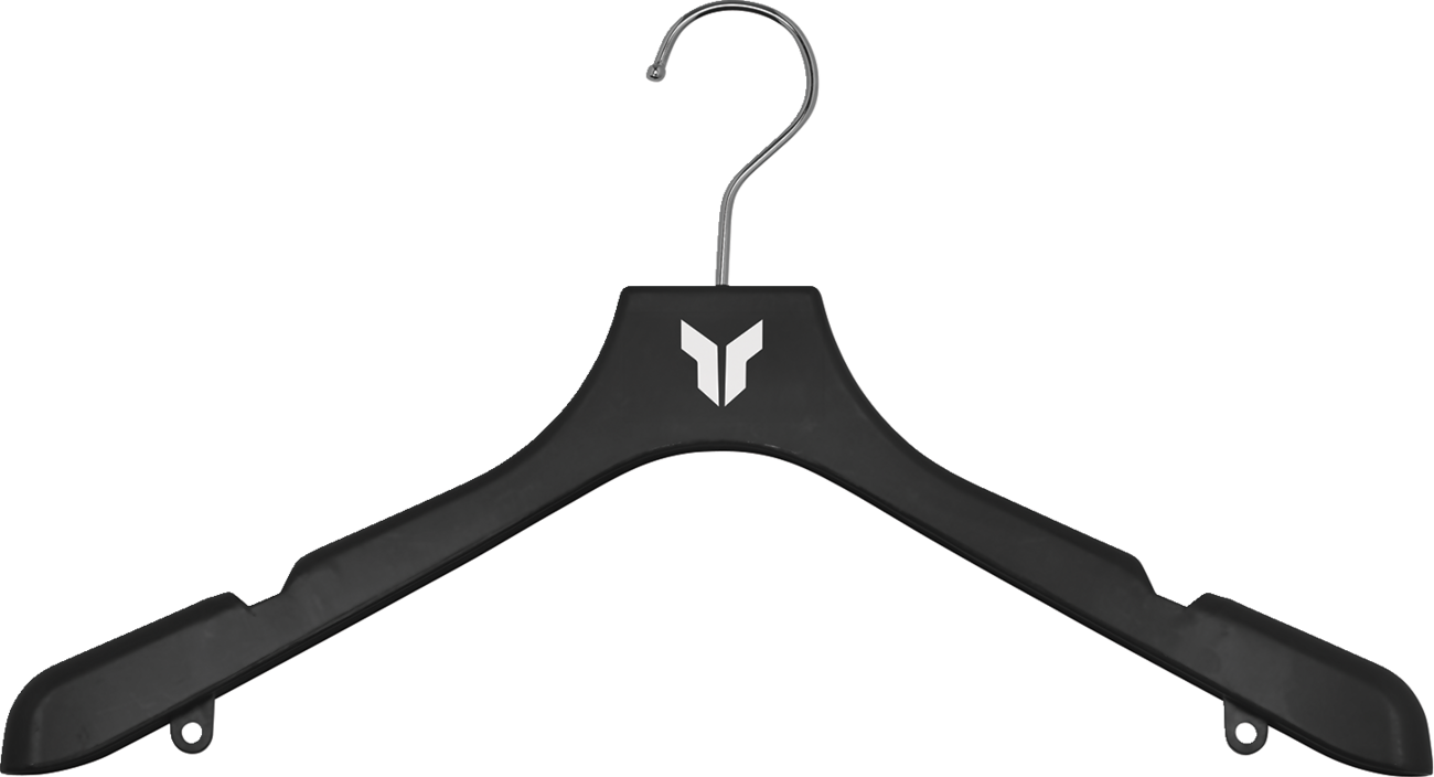 Set of 12 durable THOR Hangers for shirts, made of sturdy materials, ideal for clothing display and closet organization.