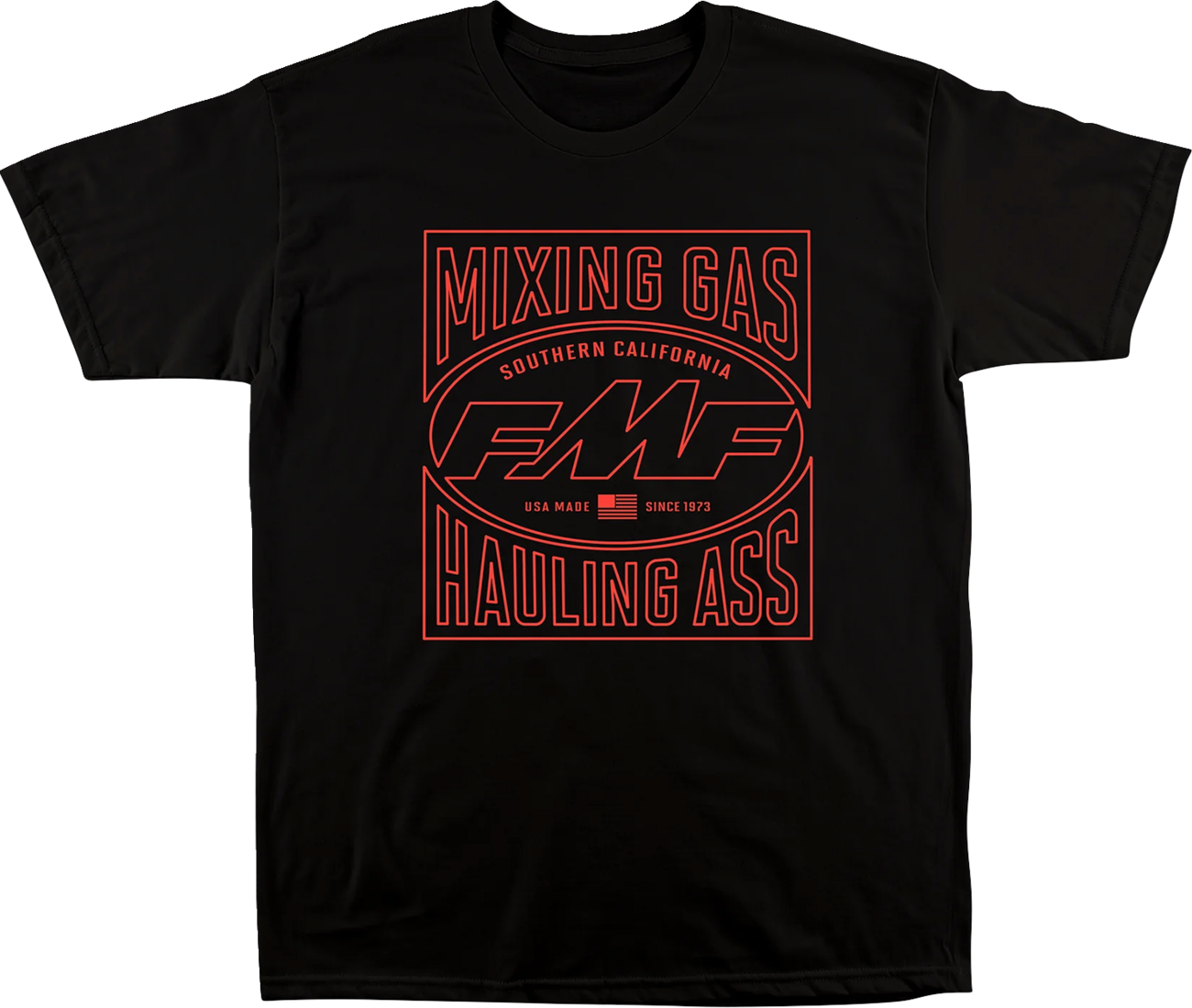 Black FMF Simple Things T-shirt in XL size, featuring a casual fit and minimalistic design, shown on a plain background.