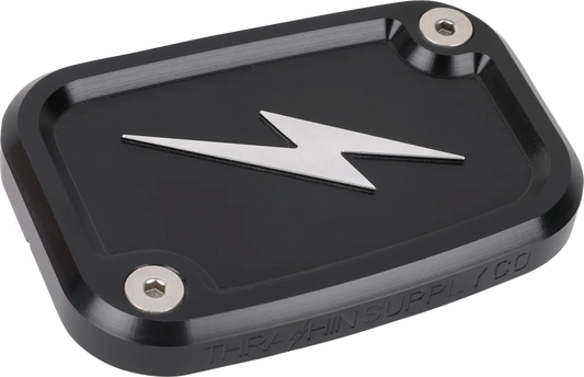 THRASHIN SUPPLY CO. Front Brake Master Cylinder Cover TSC-3176-4 in Black