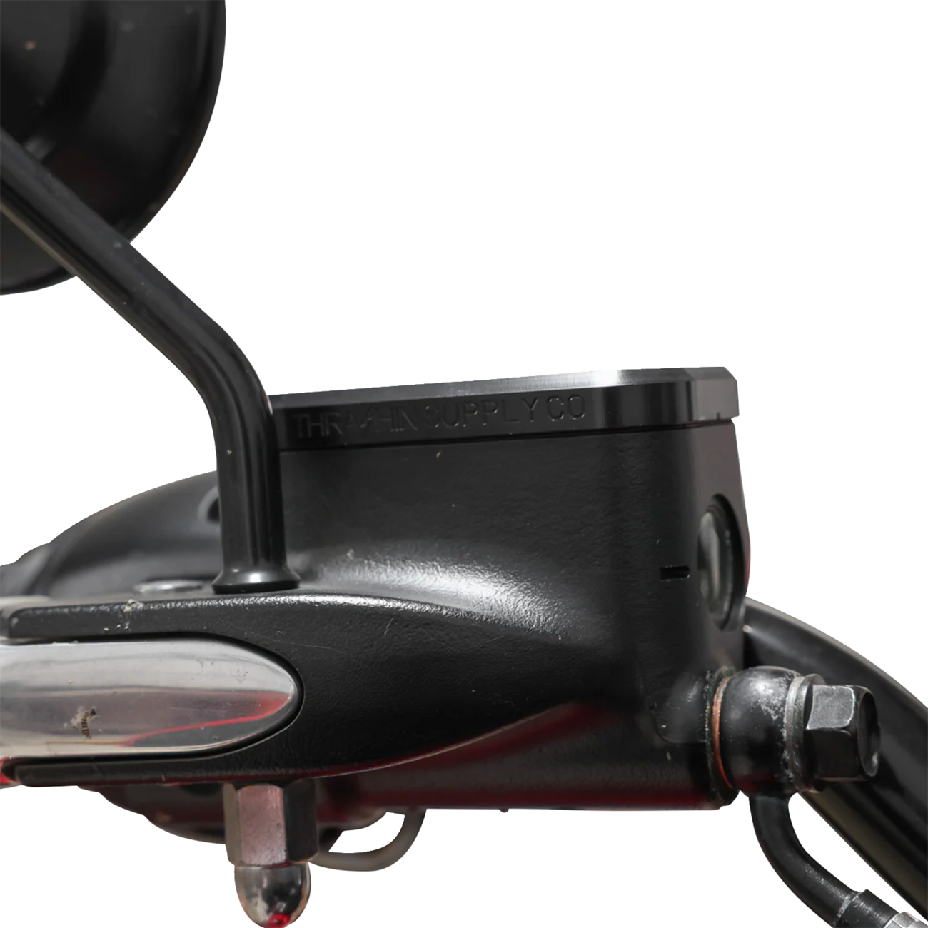 THRASHIN SUPPLY CO. Front Brake Master Cylinder Cover TSC-3176-4 in Black
