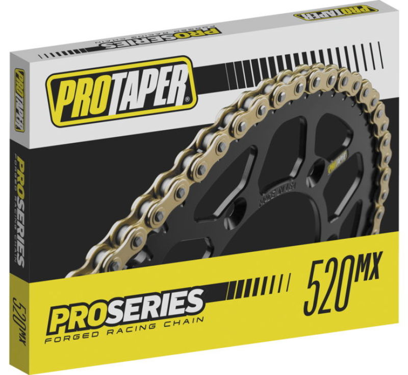 ProTaper Pro Series Forged 520 Racing Chain 120L from Bill's Exhausts, showing the black forged metal chain links with 120 links.