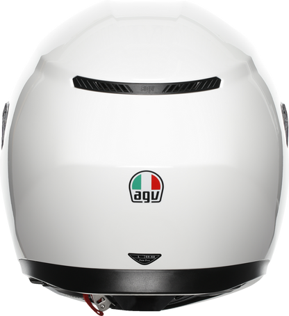 AGV K3 Helmet Mono White Small 2118381004-022-S with Pinlock® Lens and Advanced Ventilation