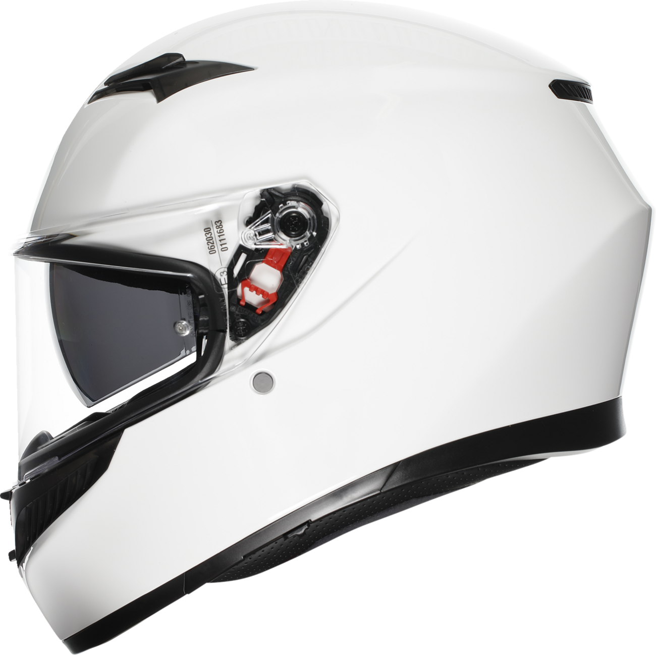 AGV K3 Helmet Mono White Small 2118381004-022-S with Pinlock® Lens and Advanced Ventilation