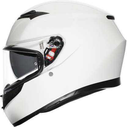 AGV K3 Helmet Mono White Small 2118381004-022-S with Pinlock® Lens and Advanced Ventilation