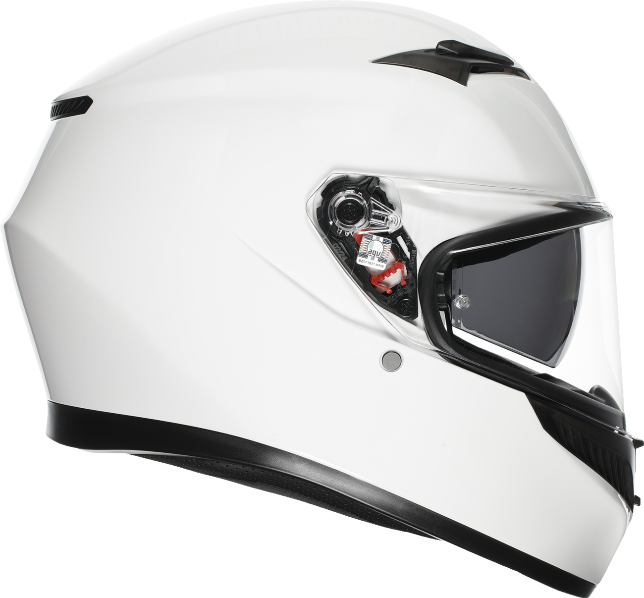 AGV K3 Helmet Mono White Small 2118381004-022-S with Pinlock® Lens and Advanced Ventilation