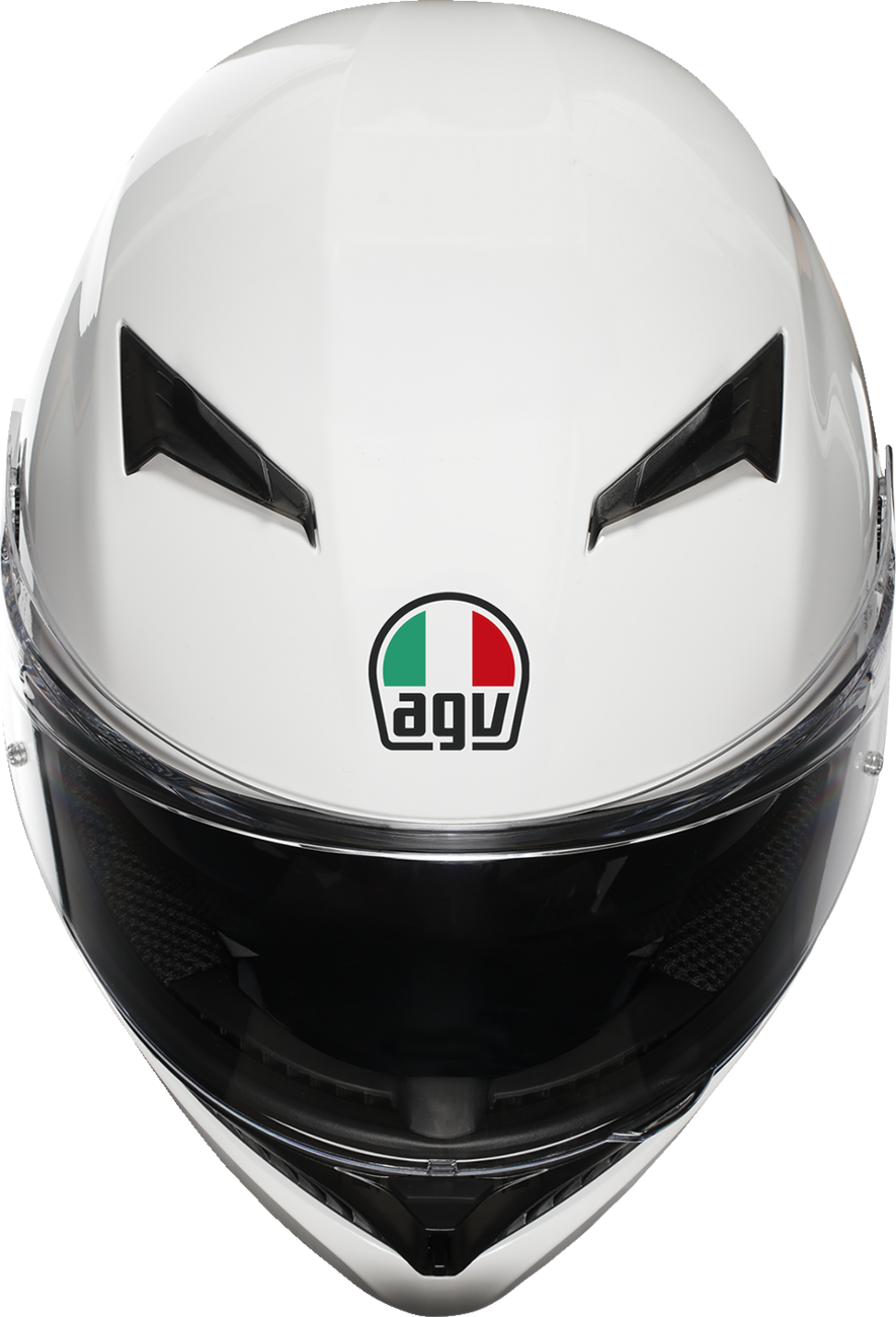 AGV K3 Helmet Mono White Small 2118381004-022-S with Pinlock® Lens and Advanced Ventilation