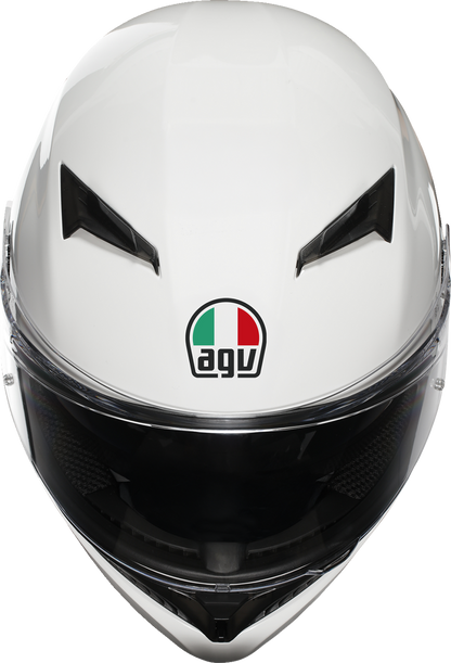 AGV K3 Helmet Mono White Small 2118381004-022-S with Pinlock® Lens and Advanced Ventilation