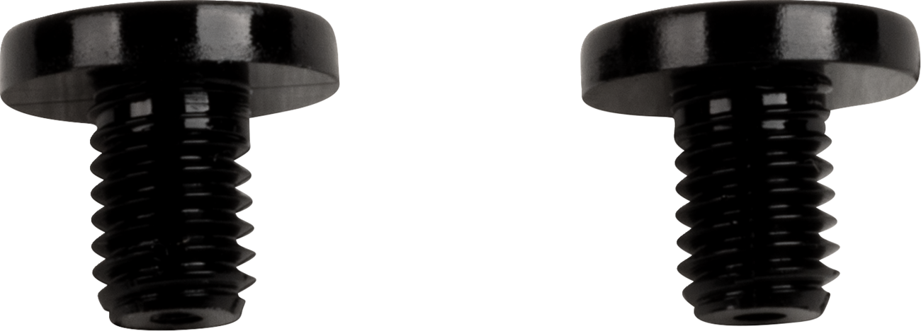 Black ARAI XD-5 helmet peak screw kit with screws and hardware for ARAI helmets, part number 111010, on a plain background.
