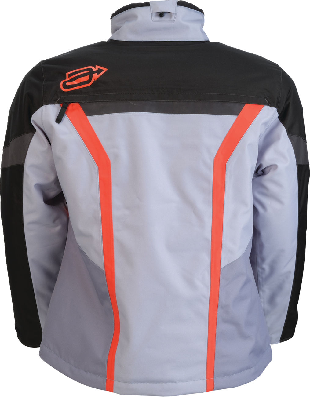 ARCTIVA Women's Pivot 8 Insulated Jacket in gray and coral, size large, showing front view with insulated design and vibrant color accents.