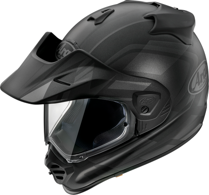 Black Frost Arai XD-5 Discovery motorcycle helmet in XL size with matte finish and ventilation vents.