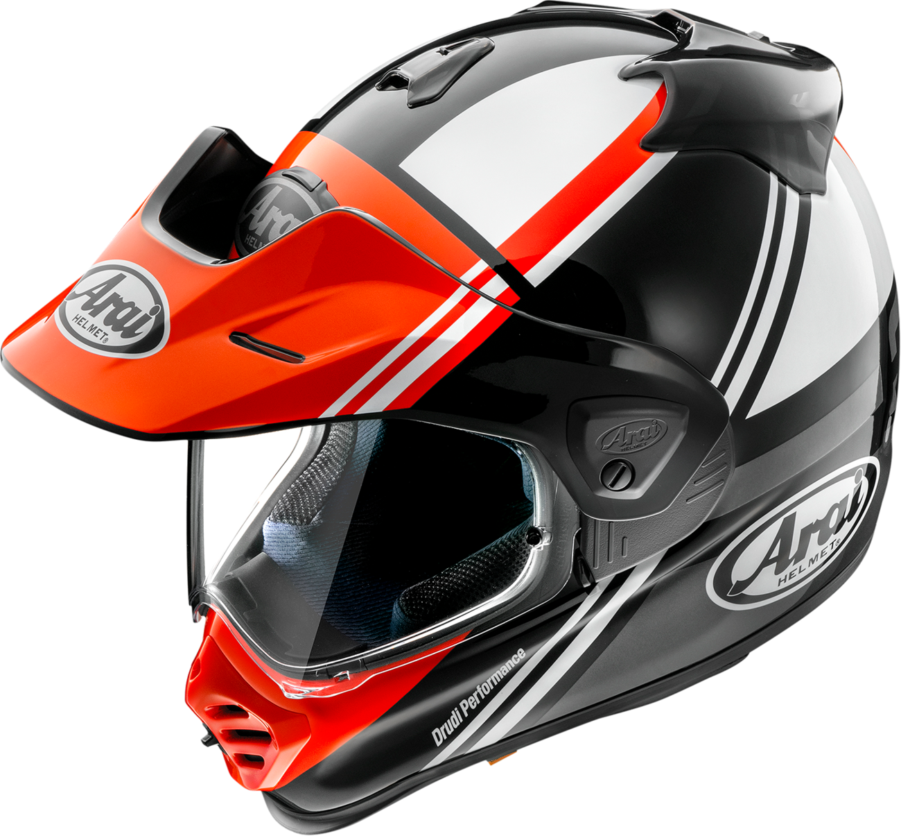 ARAÏ Helmets XD-5 Cosmic Red helmet in medium size, featuring sleek design and vibrant red color, designed for motorcycle riding safety.