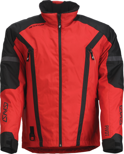 Arctiva Pivot 8 Insulated Jacket - Red/Black, Size Small, Part #3120-2150