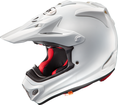 White ARAI VX-Pro4 motorcycle helmet in XS size with advanced protection and comfort features.