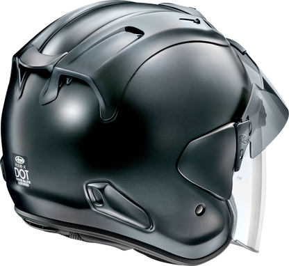 Arai Helmets Ram-X Black Frost large motorcycle helmet with VAS-Z shield system and Pinlock 120, showing sleek design and ventilation.