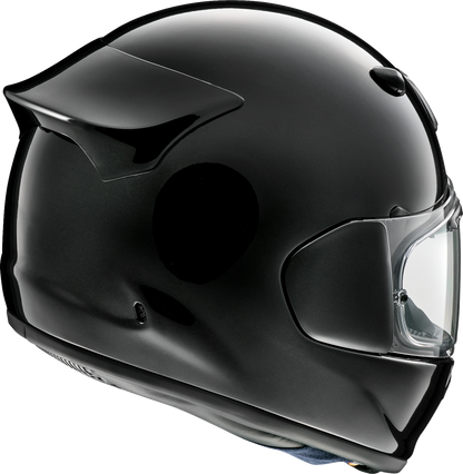 Arai Helmets Contour-X helmet in Diamond Black, XL size, showing the sleek aerodynamic design and matte black finish.
