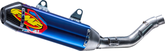 FMF 4.1 RCT slip-on muffler for Honda CRF250R/RX, anodized titanium with carbon cap, motorcycle exhaust system