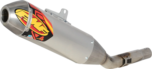 FMF Powercore 4 Hex slip-on muffler for Honda CRF250R and RX motorcycles, showing the sleek exhaust design.