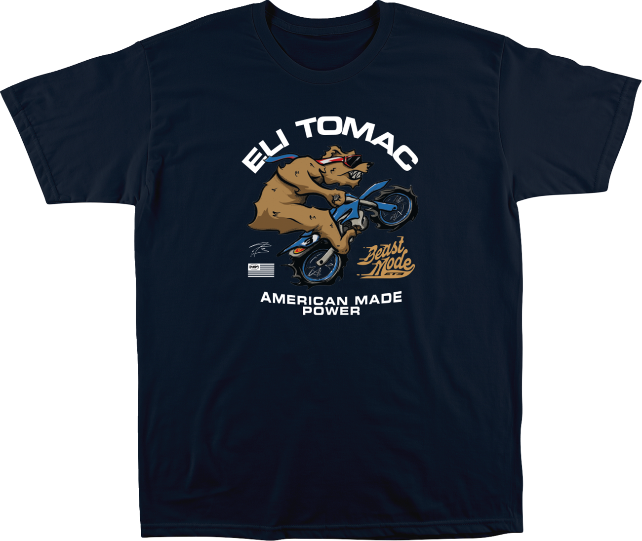 Navy FMF B3AR T-Shirt in small size featuring soft spun cotton fabric and a graphic print design.