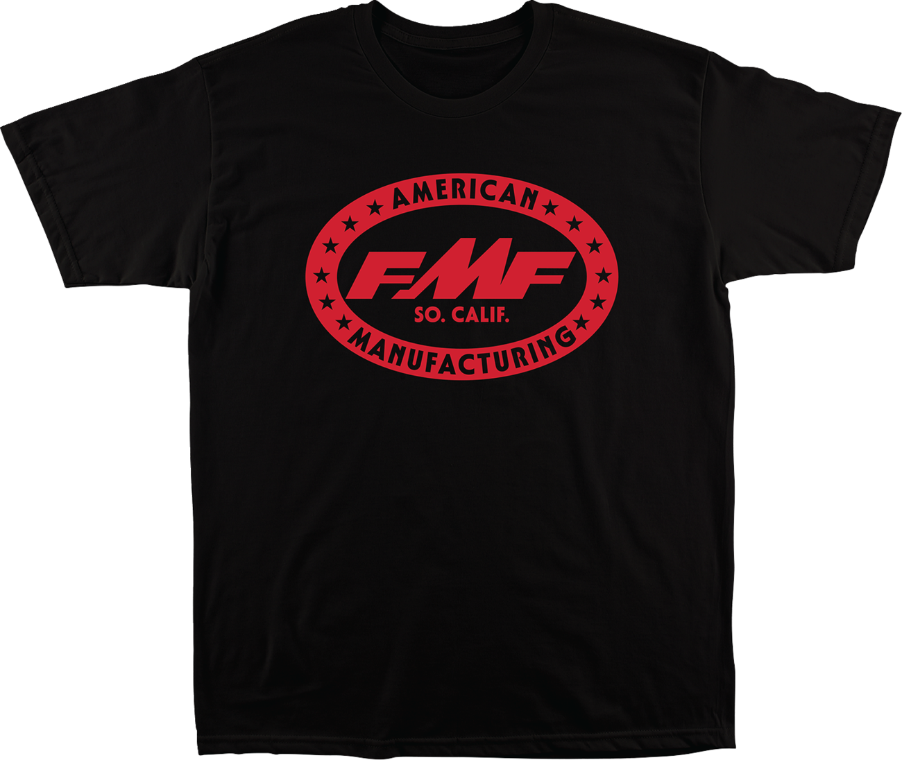 Black FMF Undefeated T-Shirt in medium, with a classic crewneck design and the FMF logo on the front.
