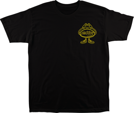 Black FMF Breakin Hearts T-Shirt in Medium, featuring graphic design on front, casual fit, and soft cotton fabric.