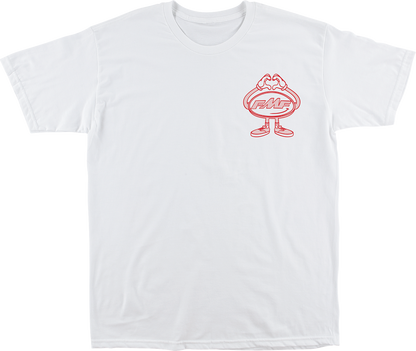 White FMF Breakin Hearts T-Shirt in large size with graphic design visible on front.