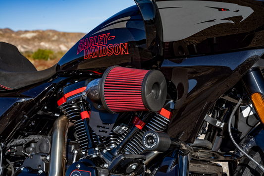 VANCE & HINES VO2 Falcon Air Intake Kit in forged carbon fiber for motorcycle engine performance, part number 41125.