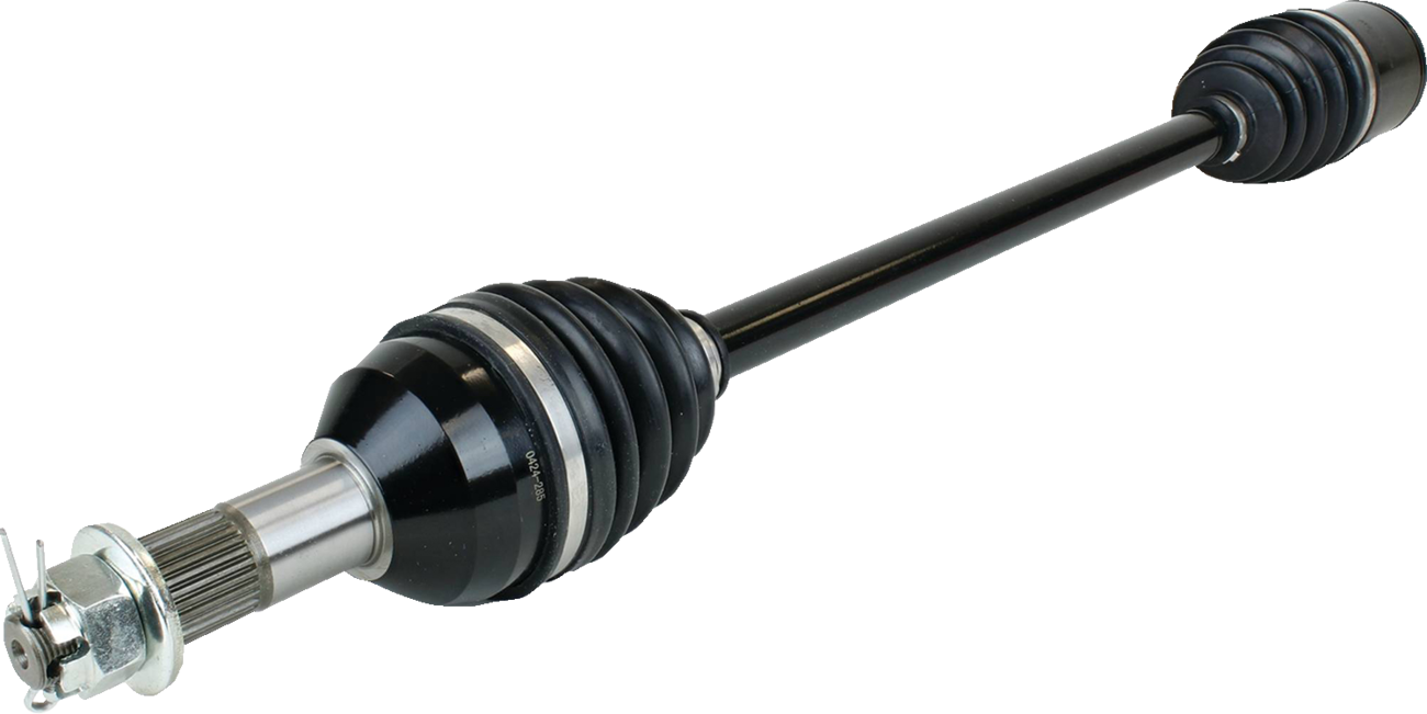 Moose Offroad LM6-CA-8-350 front axle assembly for Can-Am Defender, showing detailed metal components and rugged construction.