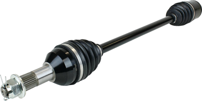 Moose Offroad LM6-CA-8-350 front axle assembly for Can-Am Defender, showing detailed metal components and rugged construction.
