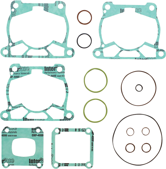 Moose Offroad top end gasket kit for Gas Gas, Husqvarna, KTM motorcycles, includes gaskets and seals for engine repair.