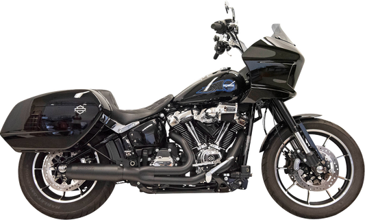 Bassani Xhaust 1S78B 2-Into-1 Exhaust System with Superbike Muffler for Harley-Davidson Softail M8 – Black Finish