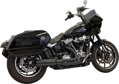 Bassani Xhaust 1S78B 2-Into-1 Exhaust System with Superbike Muffler for Harley-Davidson Softail M8 – Black Finish