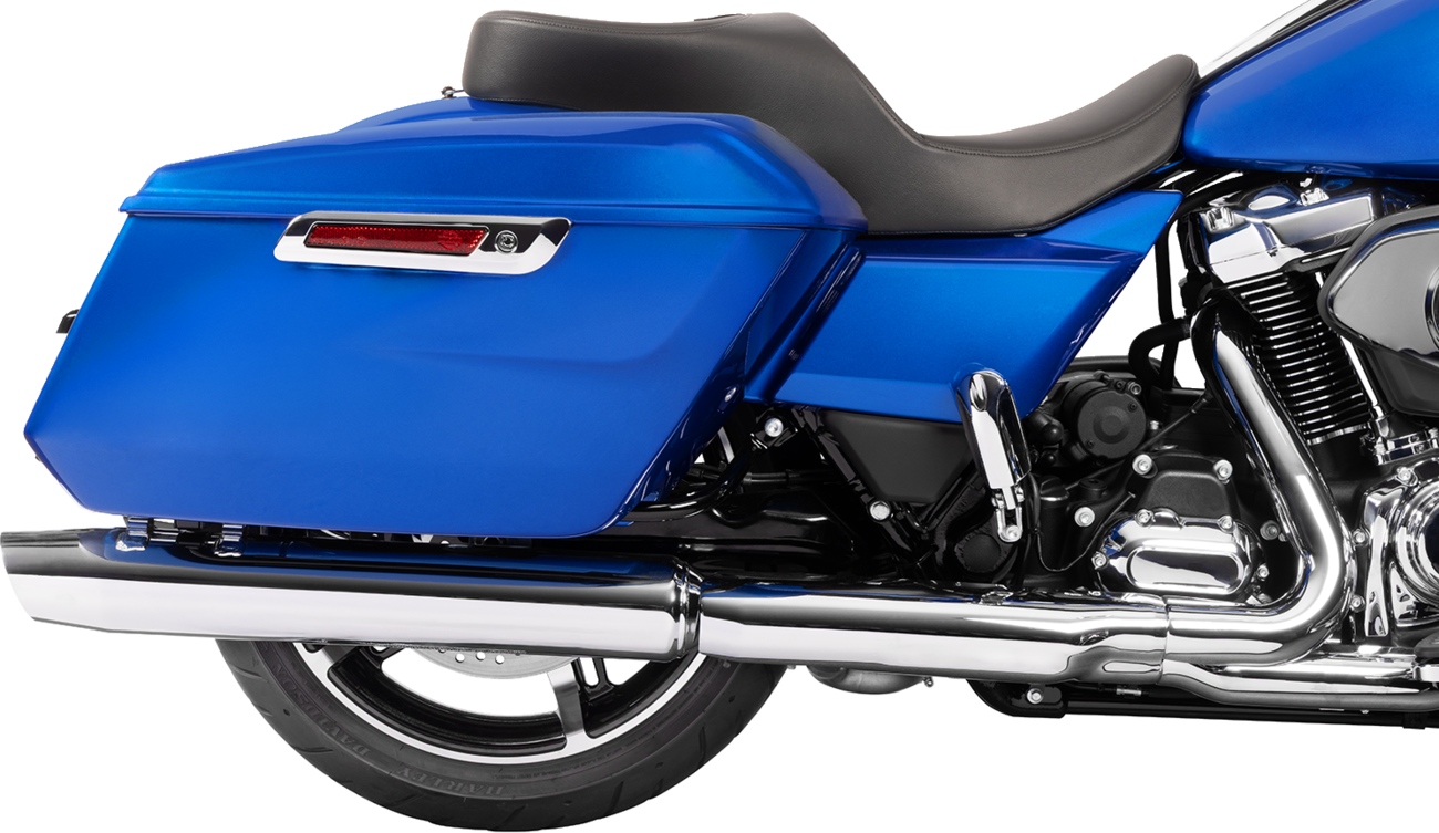 Black vinyl and solar leather Drag Specialties Freedom Seat for FLT/FLH motorcycles, model 4711E, 2023-2025.