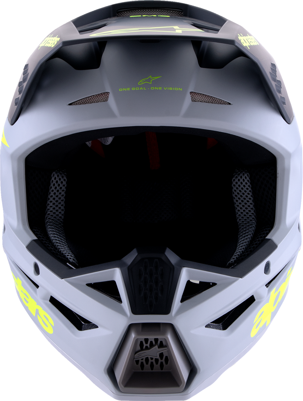 ALPINESTARS, Alpinestars SM3 Helmet Radium Matte Gray/Black/Yellow Fluo Large (Part No. 8300826-9510-L)