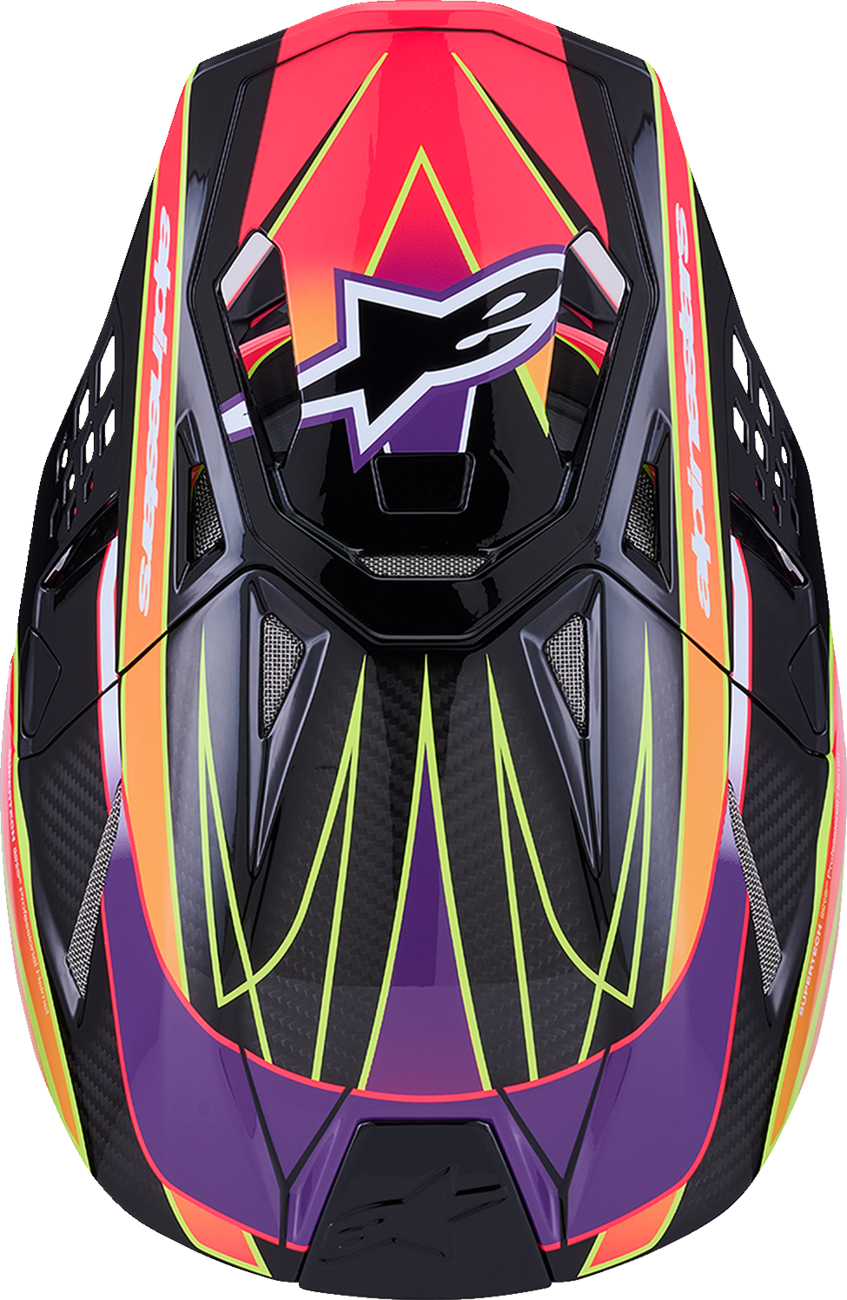 ALPINESTARS, Alpinestars Supertech M10 Helmet - MIPS® Era - Gloss Pink/Violet/Yellow Fluo - 2XL