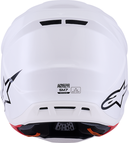 ALPINESTARS, Alpinestars SM7 Helmet - Solid Gloss White - Large