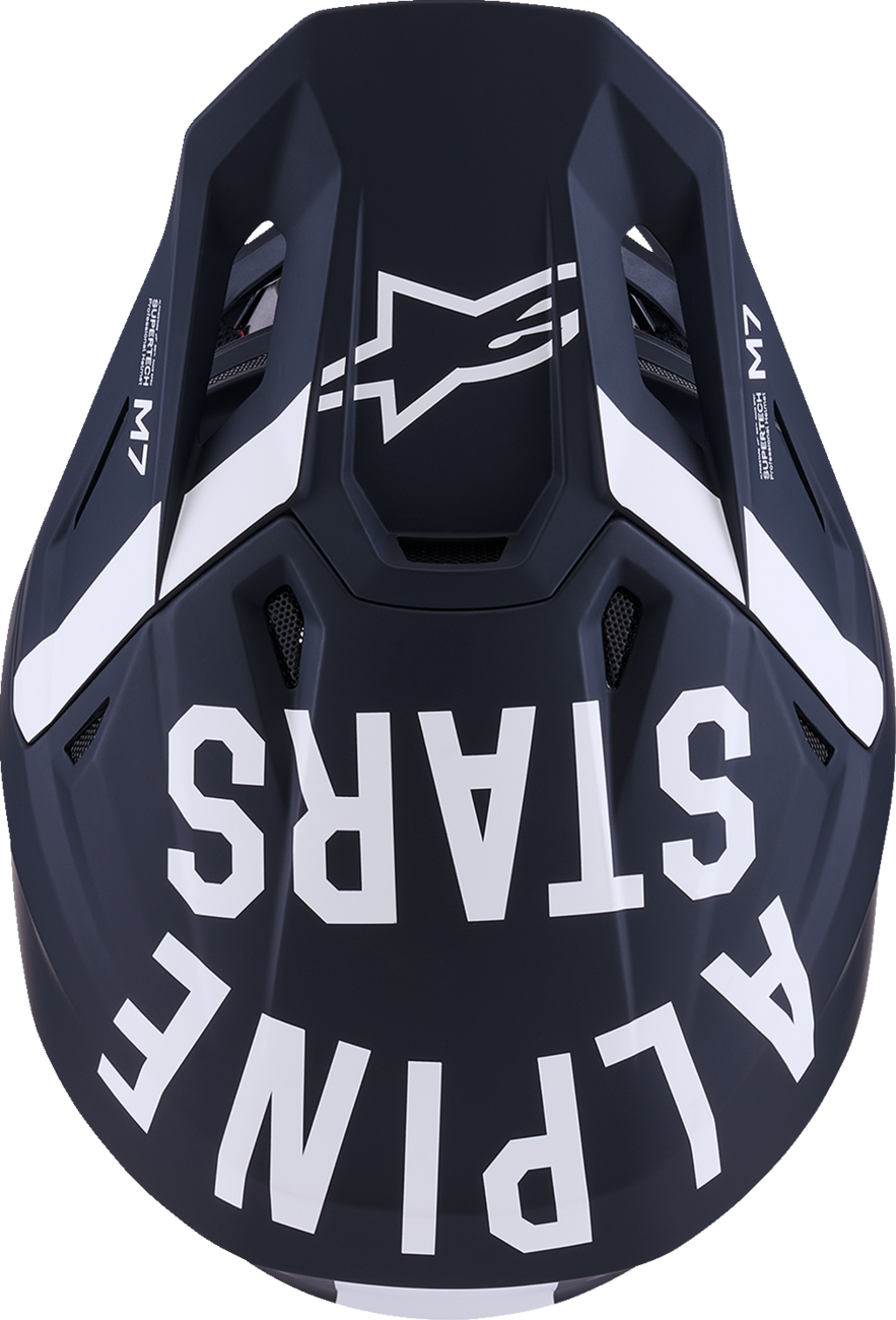ALPINESTARS, Alpinestars SM7 Dasher Motorcycle Helmet - Matte Black/White, Medium