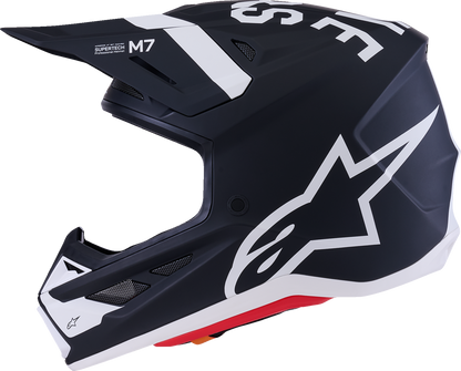 ALPINESTARS, Alpinestars SM7 Dasher Motorcycle Helmet - Matte Black/White, Medium
