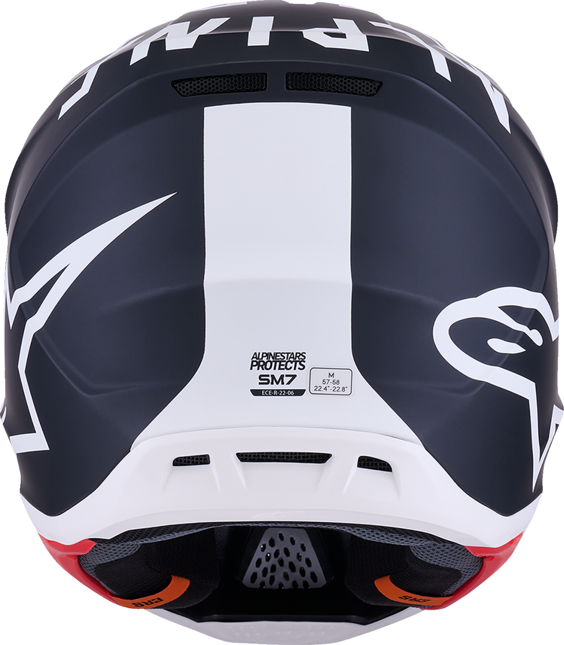 ALPINESTARS, Alpinestars SM7 Dasher Motorcycle Helmet - Matte Black/White, Medium